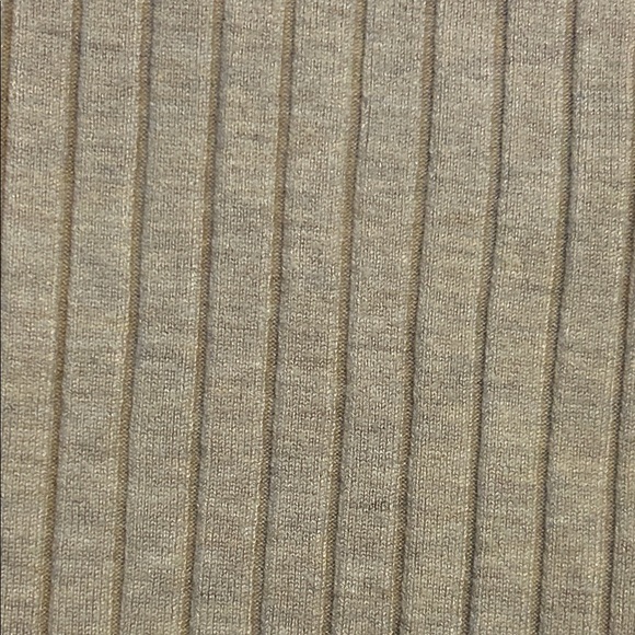 Beige Ribbed Short Sleeve Top perfect for business casual/casual - Picture 5 of 5